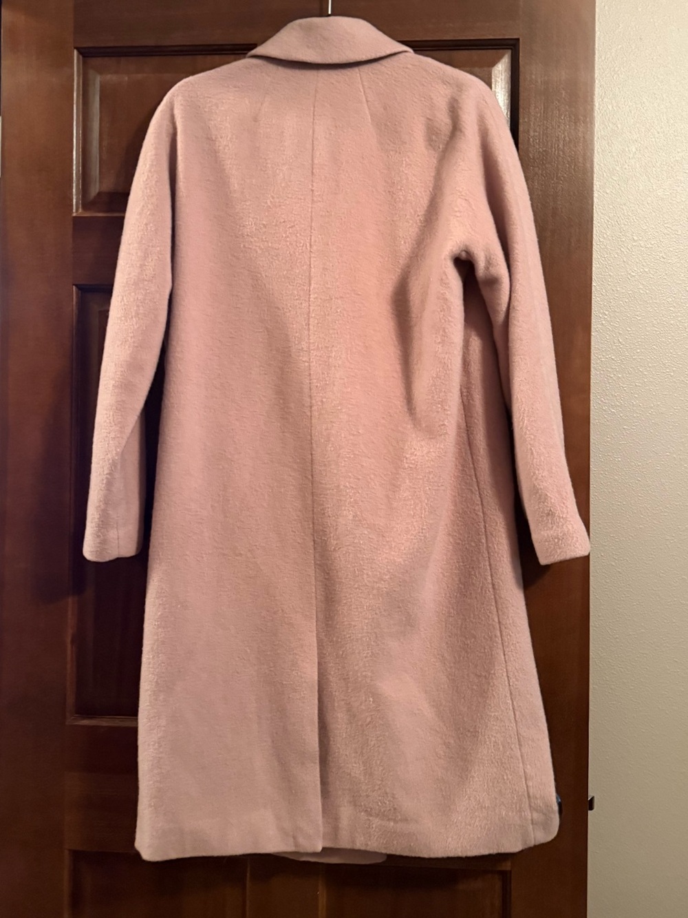 Madewell Blush Pink Single-Button Long Trench Coat - Picture 2 of 6